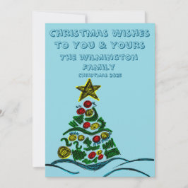 Weihnachtswohnung für Fotos der Familie Crafty Tre Karte