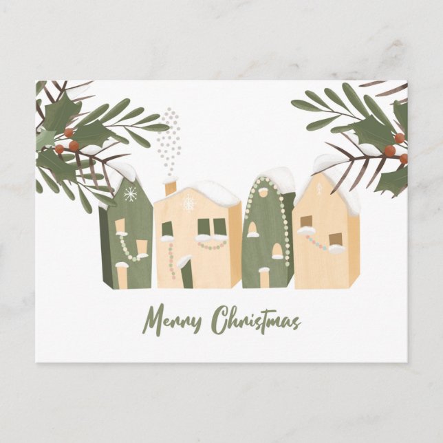 Weihnachtswohnungen Postkarte (Vorderseite)