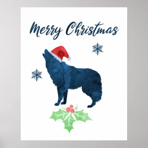 Weihnachtswolf Poster
