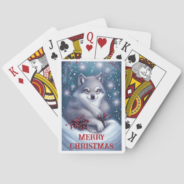 Weihnachtswolf - Spielkarten (Rückseite)