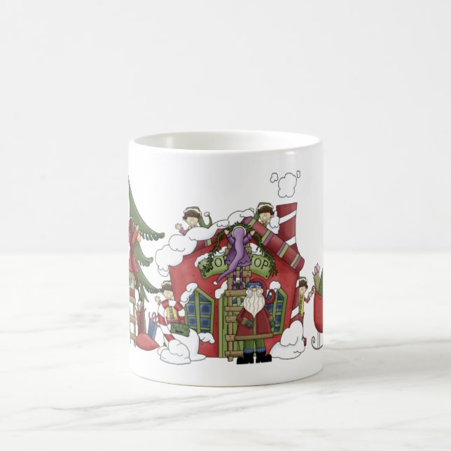 Weihnachtsworkshop-Tasse Kaffeetasse (Mittel)