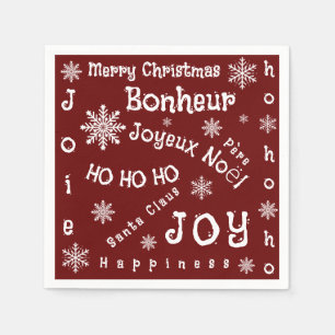 Weihnachtsworte Serviette