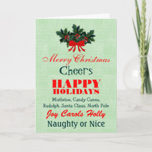 Weihnachtsworte Sprüche Zitate Personalisieren Feiertagskarte