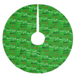 Weihnachtswörter Polyester Weihnachtsbaumdecke