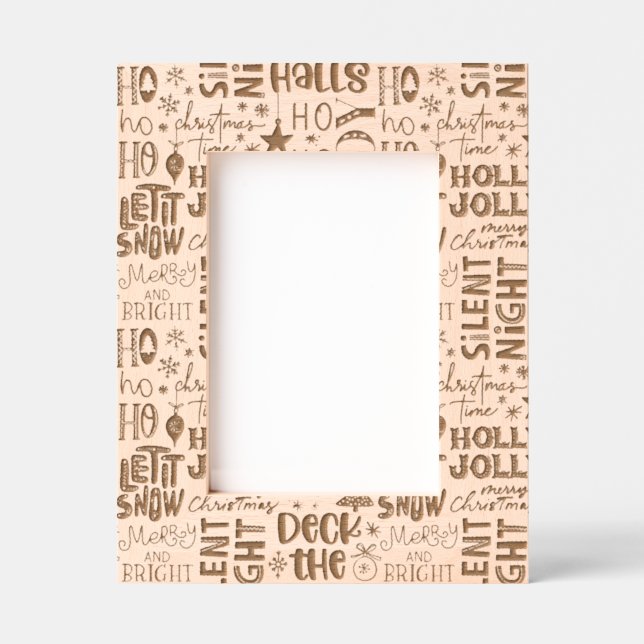 Weihnachtswörter und -ausdrücke sammeln geätzte rahmen (Vorderseite)