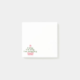 Weihnachtswortspiel   Lustiger Feiertags-Grammatik Post-it Klebezettel