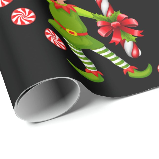 Weihnachtswrapping Paper Elf Geschenkpapier (Rolleneckpunkt)