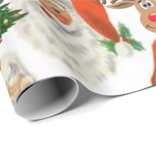 Weihnachtswrapping Paper Elf Geschenkpapier