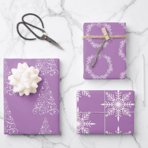 Weihnachtswrapping Paper Flat Sheet Set 3 Geschenkpapier Set