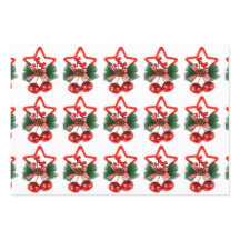 Weihnachtswrapping Paper Flat Sheet Set 3
