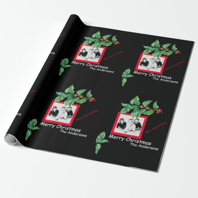 Weihnachtswrapping Paper für lustige Fotos Geschenkpapier (Ungerollt)