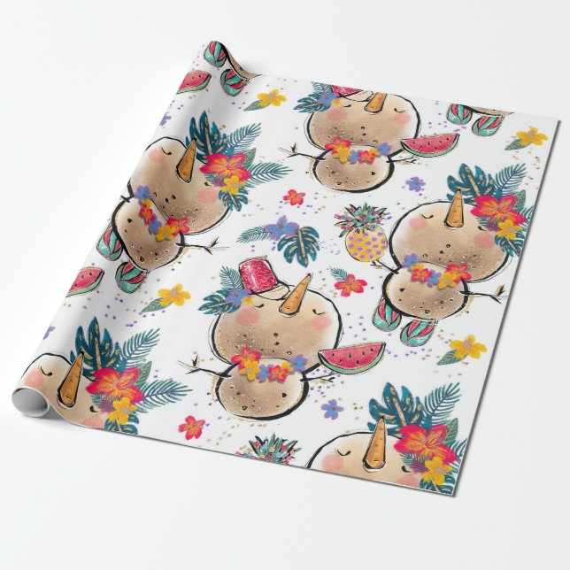 Weihnachtswrapping Paper Geschenkpapier (Ungerollt)