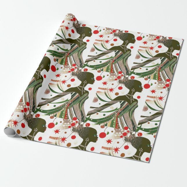 Weihnachtswrapping Paper Geschenkpapier (Ungerollt)