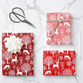 Weihnachtswrapping Paper Geschenkpapier Set
