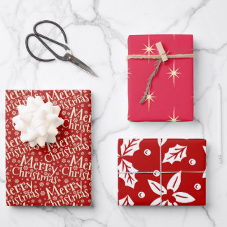 Weihnachtswrapping Paper Multi Pack Geschenkpapier Set