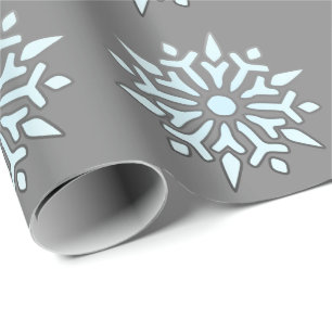 Weihnachtswrapping Paper Nordic Snowfloakes Geschenkpapier