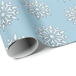 Weihnachtswrapping Paper Nordic Snowfloakes Geschenkpapier