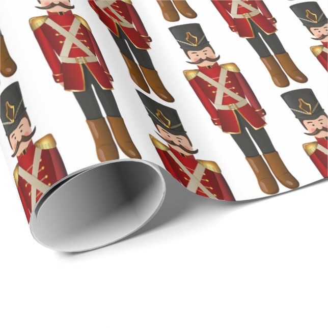 Weihnachtswrapping Paper - Nutcracker Geschenkpapier (Rolleneckpunkt)