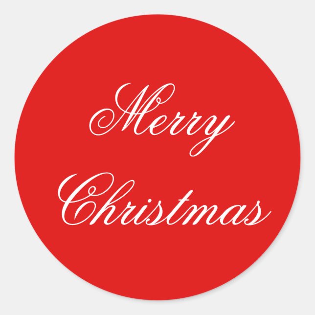 Weihnachtswrapping Paper Round Stickers (Vorderseite)