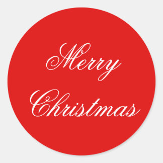 Weihnachtswrapping Paper Round Stickers