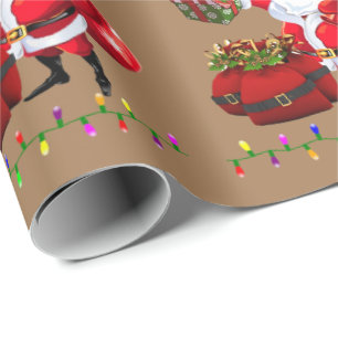 Weihnachtswrapping Paper Santa Claus Geschenkpapier