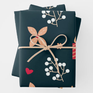 Weihnachtswrapping Paper Sheets Geschenkpapier Set