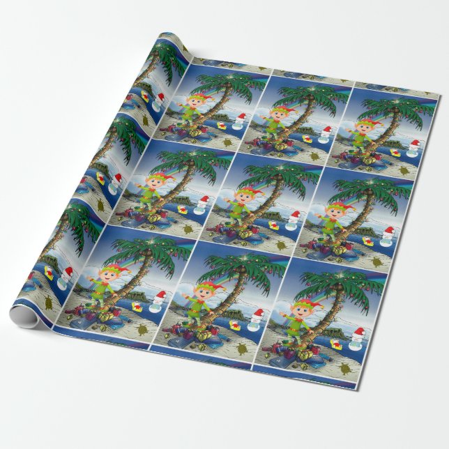Weihnachtswrapping Paper Snowman Geschenkpapier (Ungerollt)