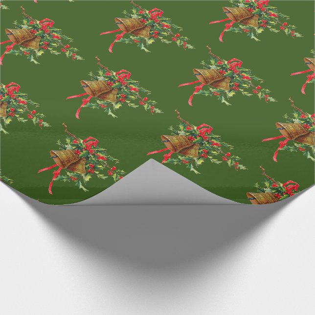 Weihnachtswrapping Paper von Holly and Bells Geschenkpapier (Ecke)