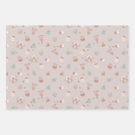 Weihnachtswrapping Papier 3 Blätter