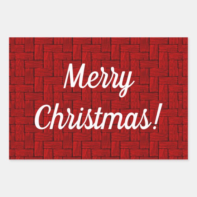 Weihnachtswrapping-Papier Geschenkpapier Set (Vorderseite)