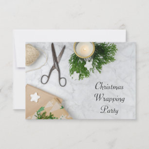 Weihnachtswrapping-Party Einladung