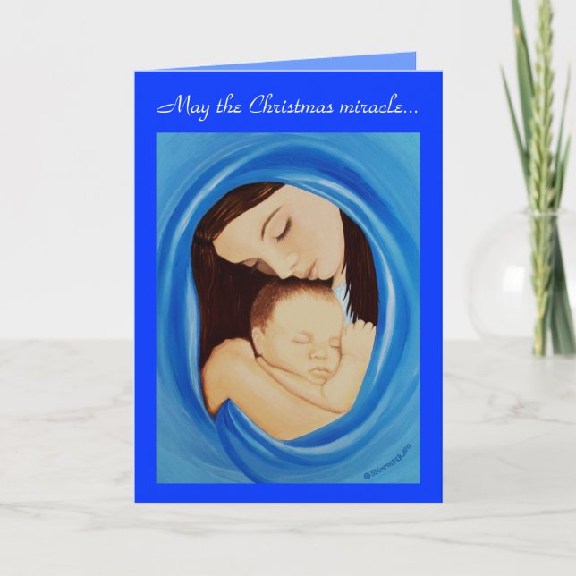 Weihnachtswunder Feiertagskarte (Vorderseite)