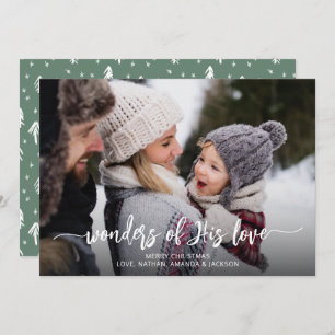 Weihnachtswunder seiner Liebe Feiertagskarte