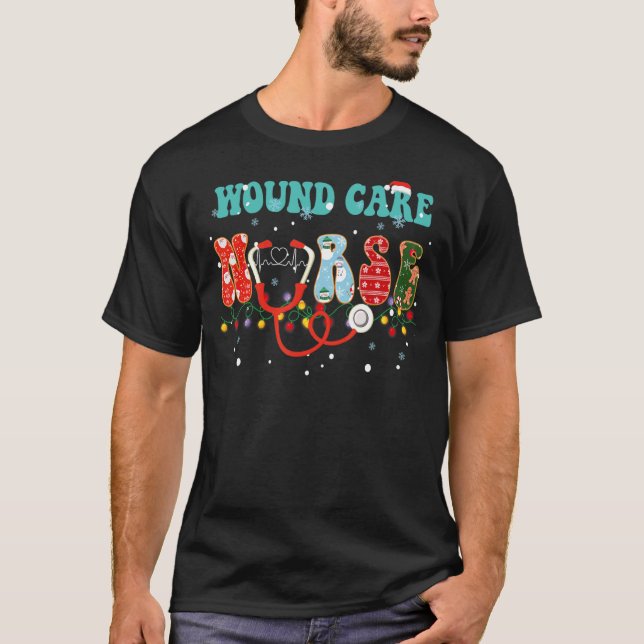 Weihnachtswundversorgung Krankenpflege Wound Ostom T-Shirt (Vorderseite)