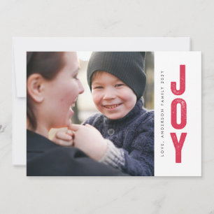 Weihnachtswunsch-Foto mit Freude Feiertagskarte