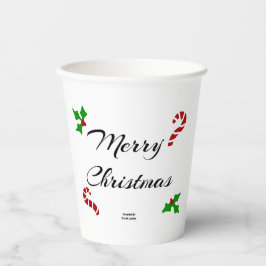 Weihnachtswunsch-Papierbecher Pappbecher