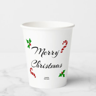 Weihnachtswunsch-Papierbecher Pappbecher