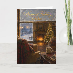 Weihnachtswunsch-Postkarte Karte