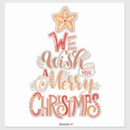 Weihnachtswünsche Aufkleber