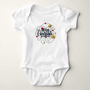 Weihnachtswünsche Baby Strampler