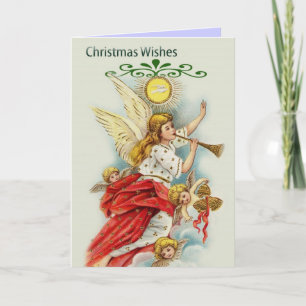 Weihnachtswünsche Engel Feiertagskarte