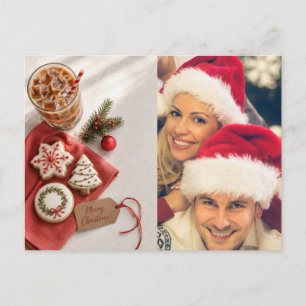 Weihnachtswünsche erstellen Sie Ihr eigenes Foto Feiertagspostkarte