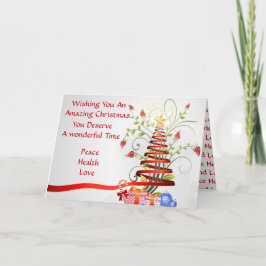 Weihnachtswünsche für alle feiertagskarte