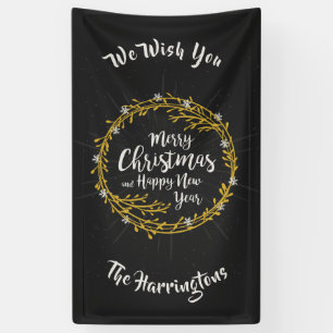 Weihnachtswünsche individuelle Name-Banner Banner
