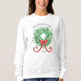 Weihnachtswünsche Jahr hinzufügen Sweatshirt