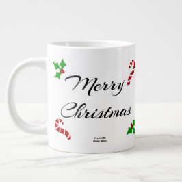 Weihnachtswünsche Jumbo-Tasse