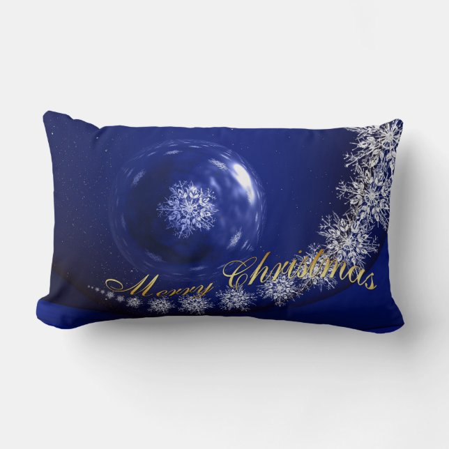 Weihnachtswünsche Lendenkissen (Vorderseite)