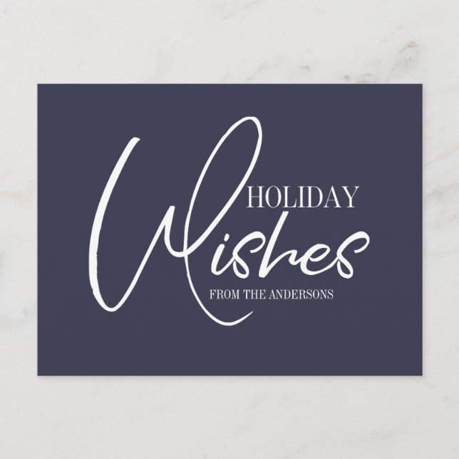 Weihnachtswünsche Postkarte (Vorderseite)