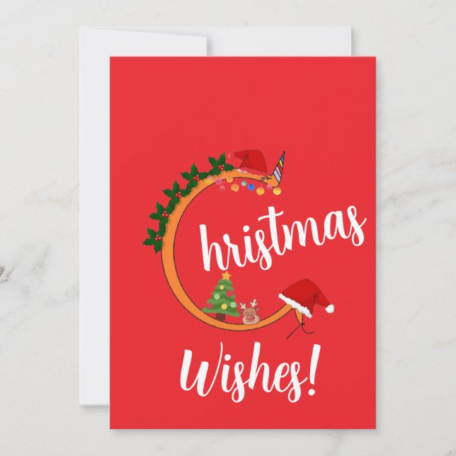 Weihnachtswünsche Reihe 02 Feiertagskarte (Vorderseite)