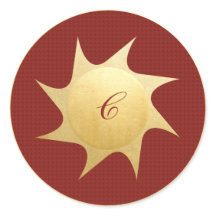 Weihnachtswünsche - Rundaufkleber